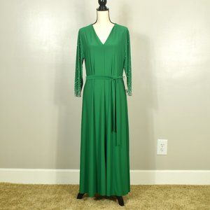 MSK Emerald Green Embellished Dress